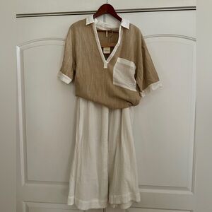Free People Summer Uniform Set - Size Medium - 2 PIECE SET/ shirt and skirt